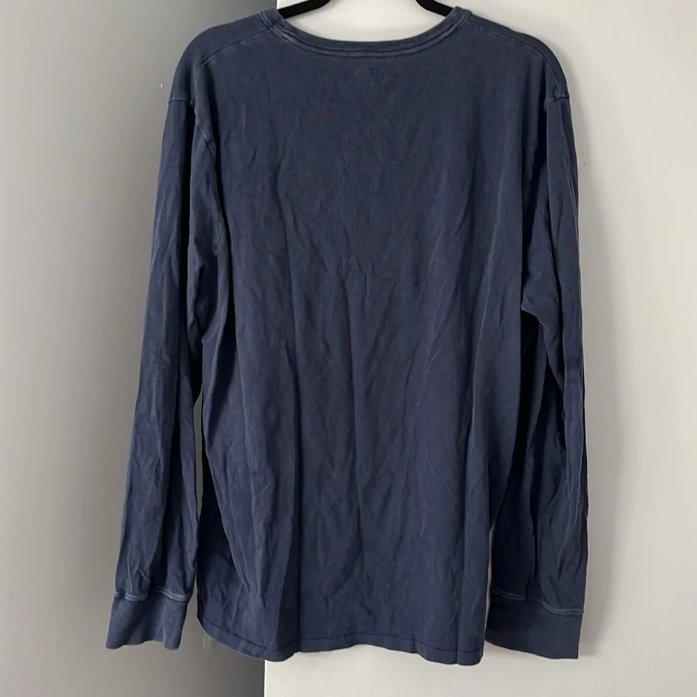 J. Crew Men's Navy Crew Neck Long Sleeve Shirt XL